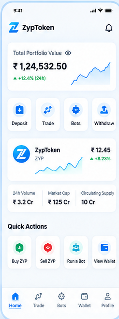 ZypToken home